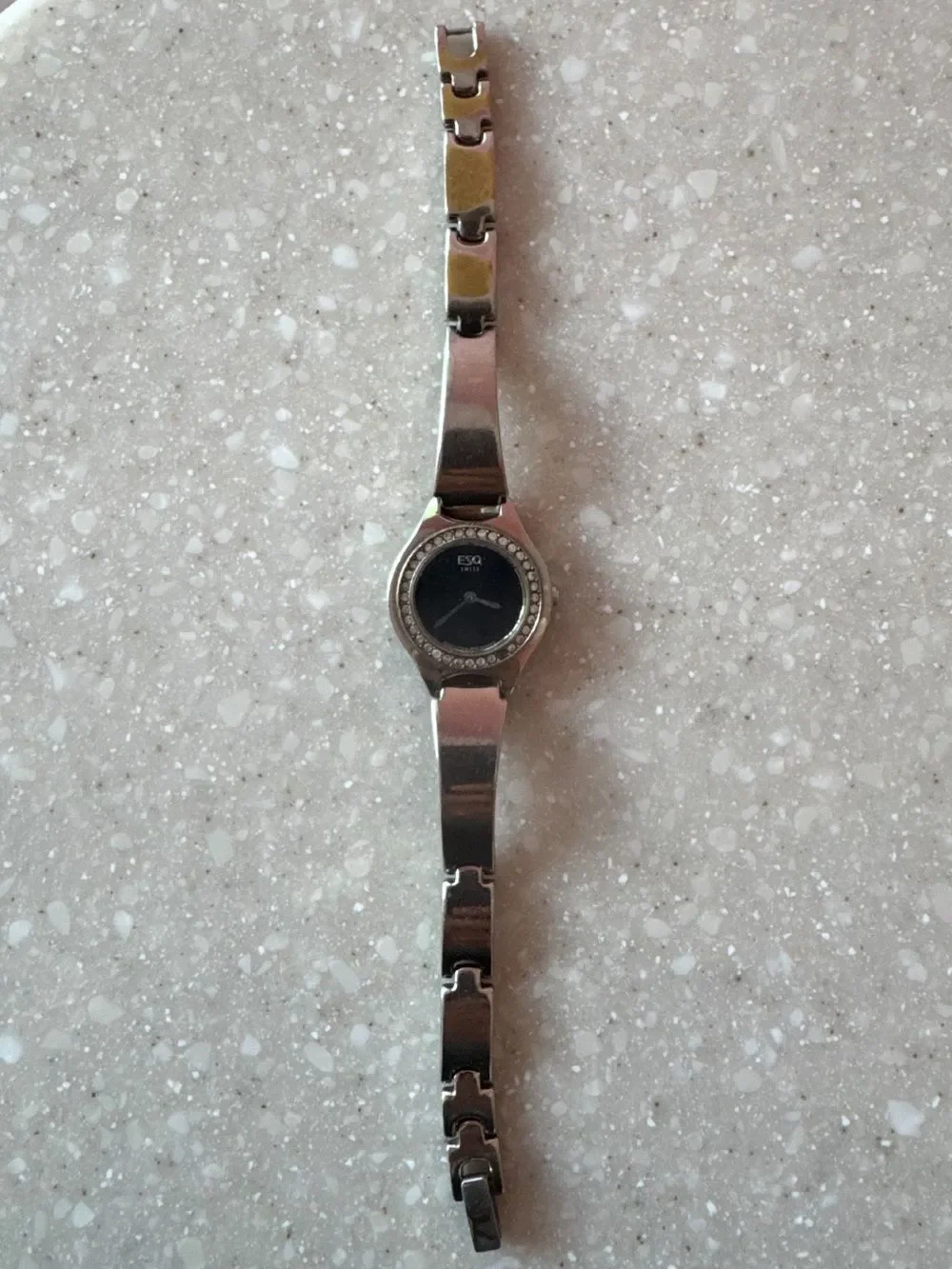 ESQ by Movado Silver Diamond Jeweled Ladies Quartz Watch